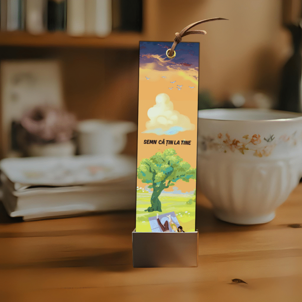 semn de carte model relaxare sub copac